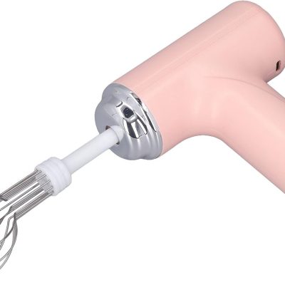 Electric Egg Beater, Handheld Blender, Cordless Electric Kitchen Handheld Blender, 3 Speed ​​Settings, Food Blender, Cappuccino Matcha Matcha Blender, Suitable for Dough, Eggs, Batter, Cream