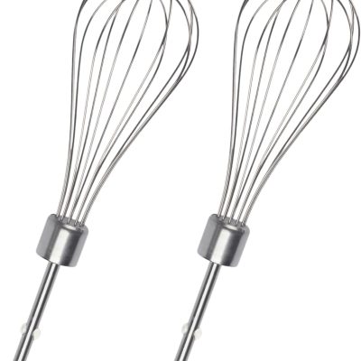 Universal Hand Mixer Replacement Beaters - 2 Pack Stainless Steel Beater Attachments, Compatible with Hand Mixer Models 62682RZ, 62692, 62695V, 64699 Easy Install & Dishwasher Safe