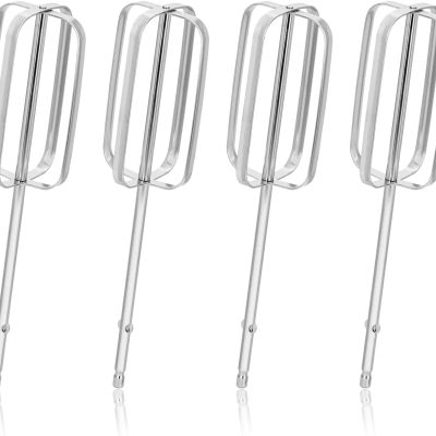 4pcs Hand Mixer Beaters Attachments, Stainless Steel Hand Mixer Replacement Beaters Electric Mixer Parts for  Hand Mixer 62682RZ 62692 62695V 64699